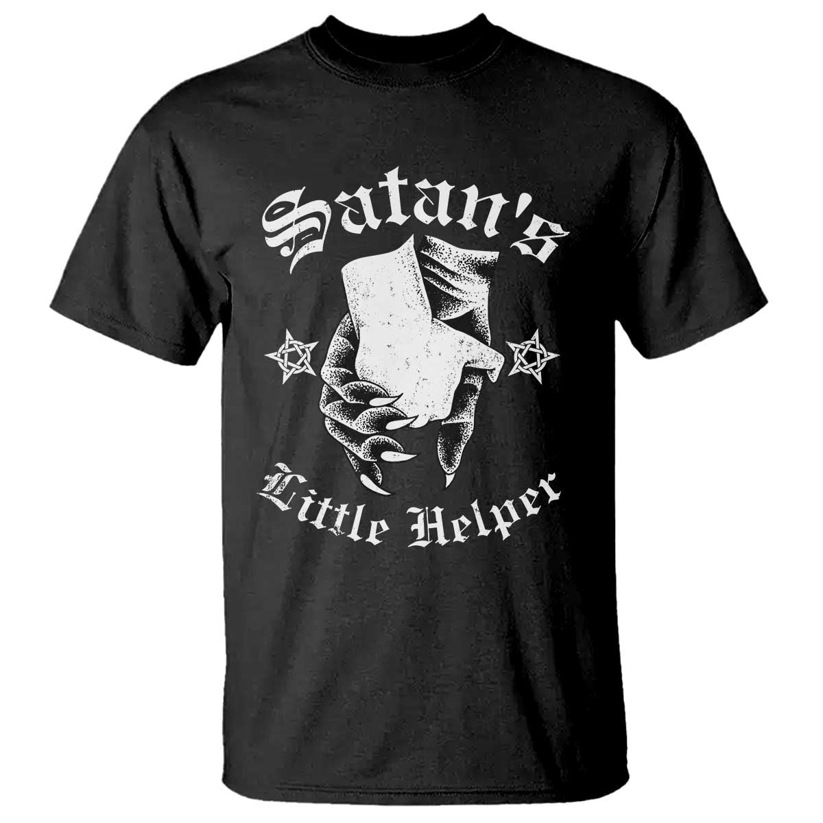 Funny Xmas Satan's Little Helper T Shirt TS09 Black Print Your Wear