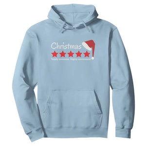 Funny Christmas Hoodie Five Stars Totally Awesome Highly Recommend TS09 Light Blue Print Your Wear