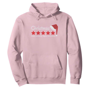Funny Christmas Hoodie Five Stars Totally Awesome Highly Recommend TS09 Light Pink Print Your Wear