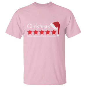Funny Christmas T Shirt Five Stars Totally Awesome Highly Recommend TS09 Light Pink Print Your Wear