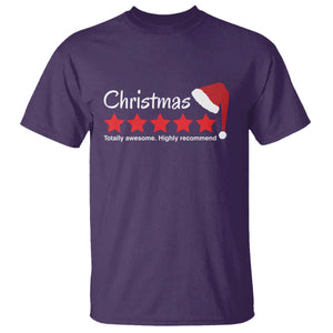 Funny Christmas T Shirt Five Stars Totally Awesome Highly Recommend TS09 Purple Print Your Wear
