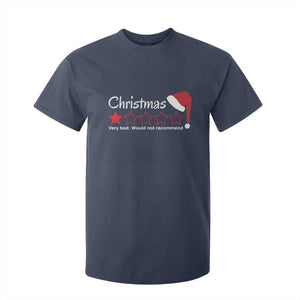 Funny Christmas Bah Humbug T Shirt For Kid One Star Very Bad Would Not recommend TS09 Navy Print Your Wear