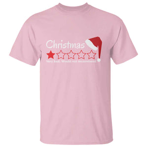 Funny Christmas Bah Humbug T Shirt One Star Very Bad Would Not recommend TS09 Light Pink Print Your Wear