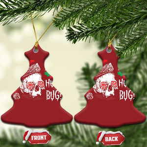 Xmas Bah Humbug Skull Santa Hat Christmas Ornament TS09 Christmas Tree Red Print Your Wear