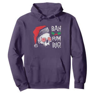 Christmas Bah Humbug Skull Santa Hat Hoodie TS09 Purple Print Your Wear
