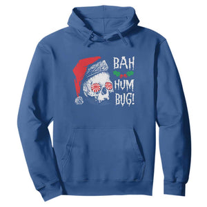 Christmas Bah Humbug Skull Santa Hat Hoodie TS09 Royal Blue Print Your Wear