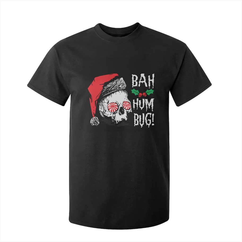 Christmas Bah Humbug Skull Santa Hat T Shirt For Kid TS09 Black Print Your Wear