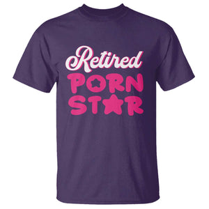 Funny Naughty Adult Humor Retirement T Shirt Retired P0rn Star TS09 Purple Print Your Wear