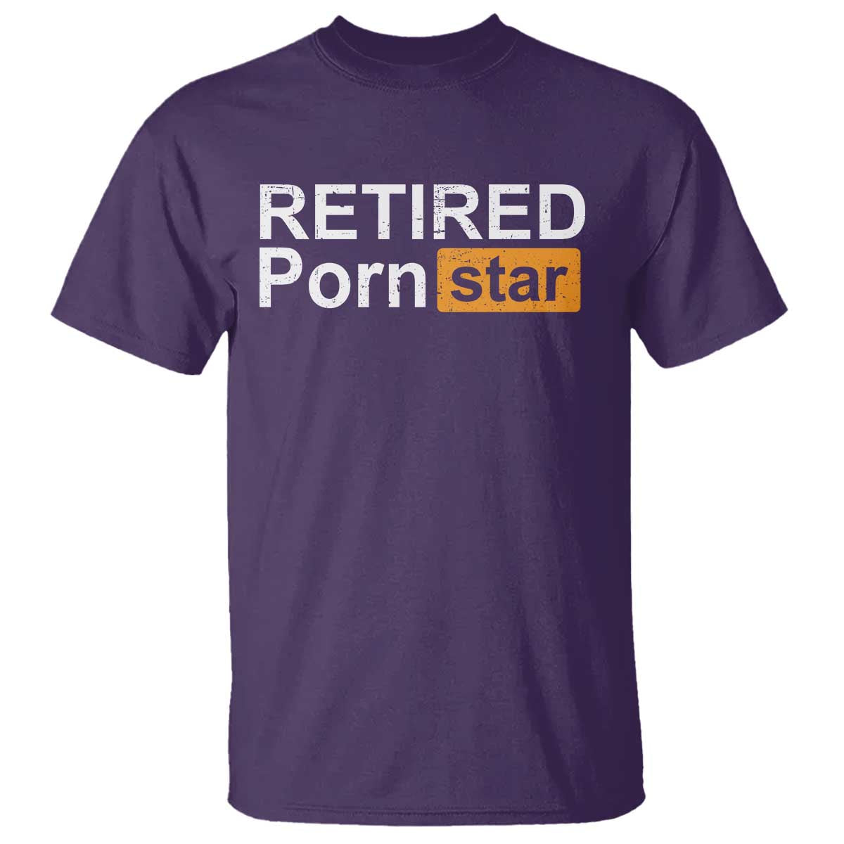 Funny Naughty Adult Humor Retirement T Shirt Retired P0rn Star Dirty Joke TS09 Purple Print Your Wear