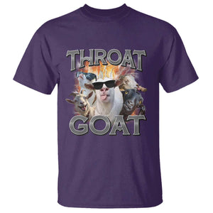 Throat Goat Funny Offensive Adult Humor Bootleg T Shirt TS09 Purple Print Your Wear
