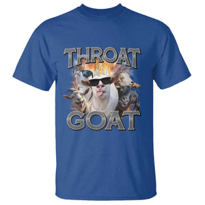 Throat Goat Funny Offensive Adult Humor Bootleg T Shirt TS09 Royal Blue Print Your Wear