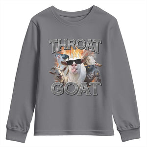 Throat Goat Funny Offensive Adult Humor Bootleg Youth Sweatshirt TS09 Charcoal Print Your Wear