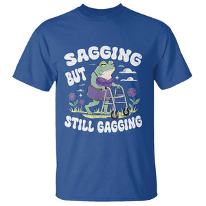 Funny Frog Meme T Shirt Sagging But Still Gagging Naughty Adult Humor TS09 Royal Blue Print Your Wear