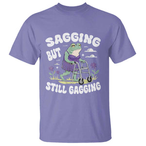 Funny Frog Meme T Shirt Sagging But Still Gagging Naughty Adult Humor TS09 Violet Print Your Wear