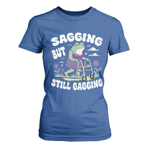 Funny Frog Meme T Shirt For Women Sagging But Still Gagging Naughty Adult Humor TS09 Royal Blue Print Your Wear