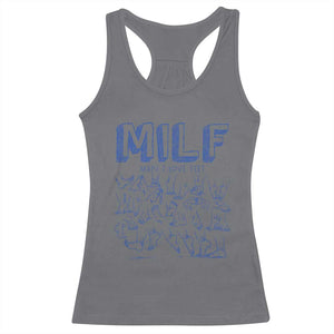 Funny MILF Man I Love Feet Racerback Tank Top TS09 Charcoal Print Your Wear