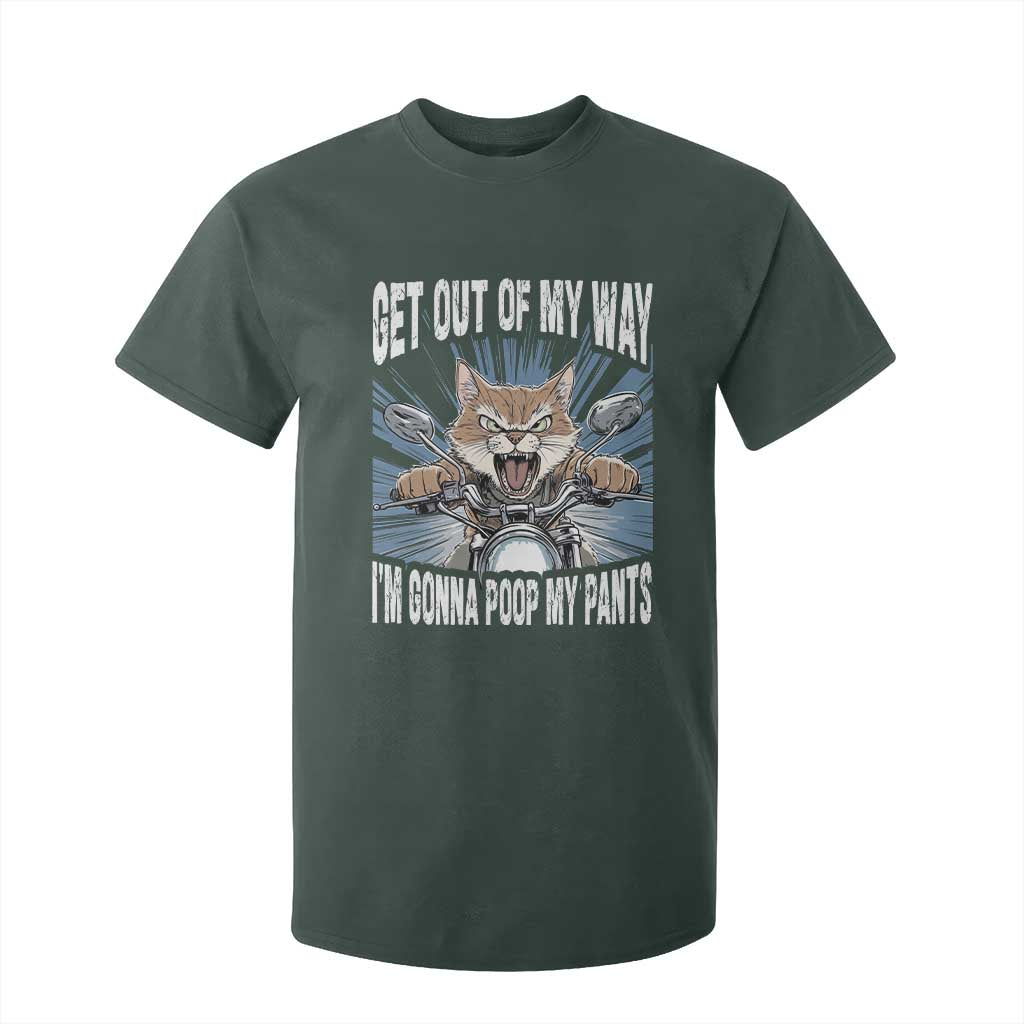Funny Meme T Shirt For Kid Get Out of My Way Gonna Poop My Pants TS09 Dark Forest Green Print Your Wear