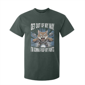 Funny Meme T Shirt For Kid Get Out of My Way Gonna Poop My Pants TS09 Dark Forest Green Print Your Wear