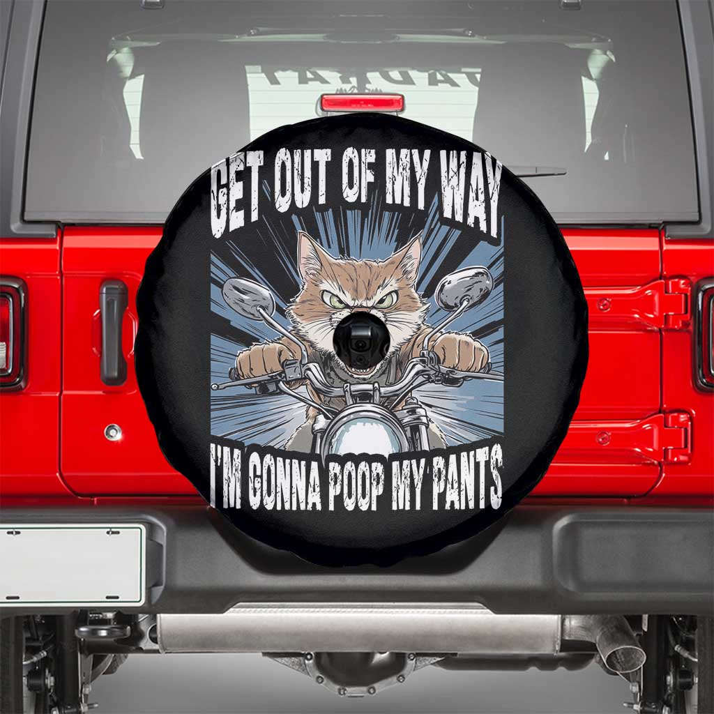 Funny Meme Spare Tire Cover Get Out of My Way Gonna Poop My Pants TS09 Black Print Your Wear