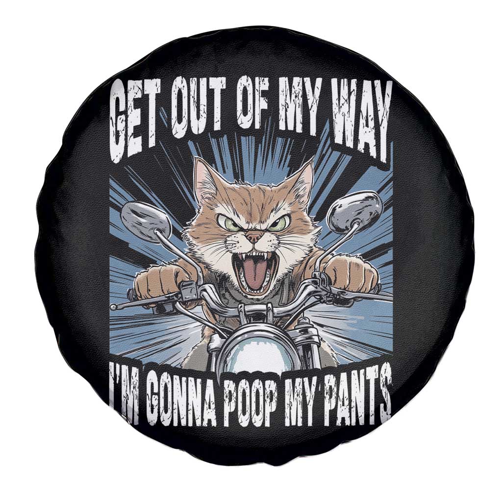 Funny Meme Spare Tire Cover Get Out of My Way Gonna Poop My Pants TS09 Print Your Wear