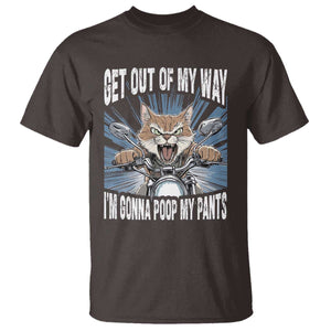 Funny Meme T Shirt Get Out of My Way Gonna Poop My Pants TS09 Dark Chocolate Print Your Wear