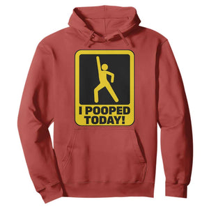 Funny I Pooped Today Hoodie TS09 Red Print Your Wear