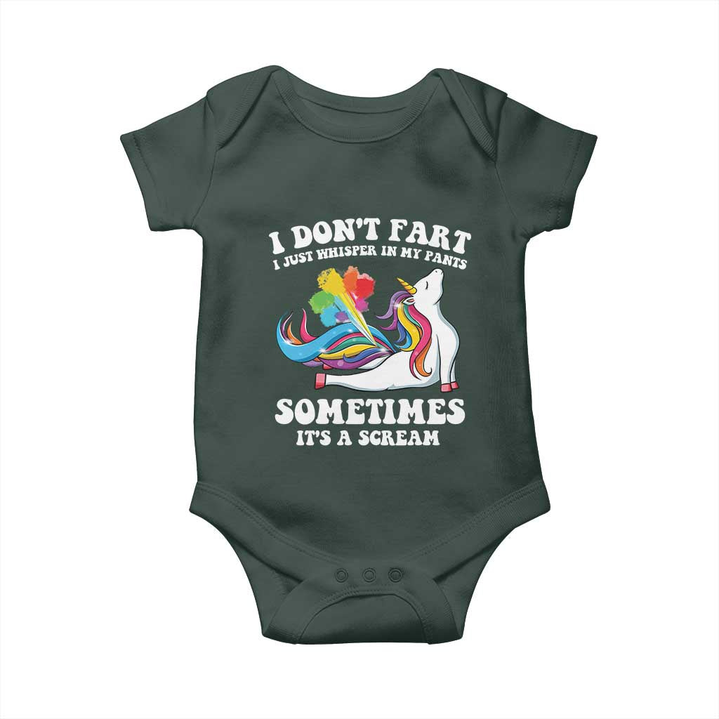 Funny I Don't Fart I Whisper In My Pants Baby Onesie TS09 Print Your Wear
