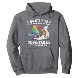 Funny I Don't Fart I Whisper In My Pants Hoodie TS09 Charcoal Print Your Wear