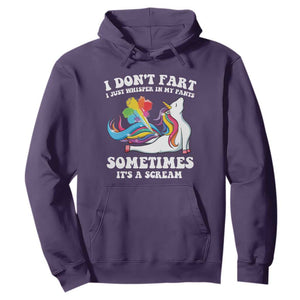 Funny I Don't Fart I Whisper In My Pants Hoodie TS09 Purple Print Your Wear