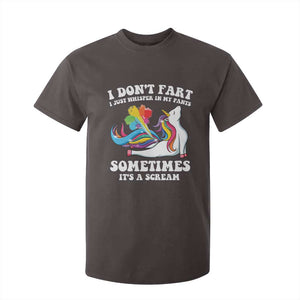 Funny I Don't Fart I Whisper In My Pants T Shirt For Kid TS09 Dark Chocolate Print Your Wear