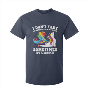 Funny I Don't Fart I Whisper In My Pants T Shirt For Kid TS09 Navy Print Your Wear