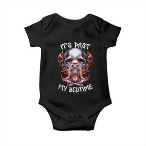 Funny Skeleton Meme Baby Onesie It's Past My Bedtime TS09 Black Print Your Wear