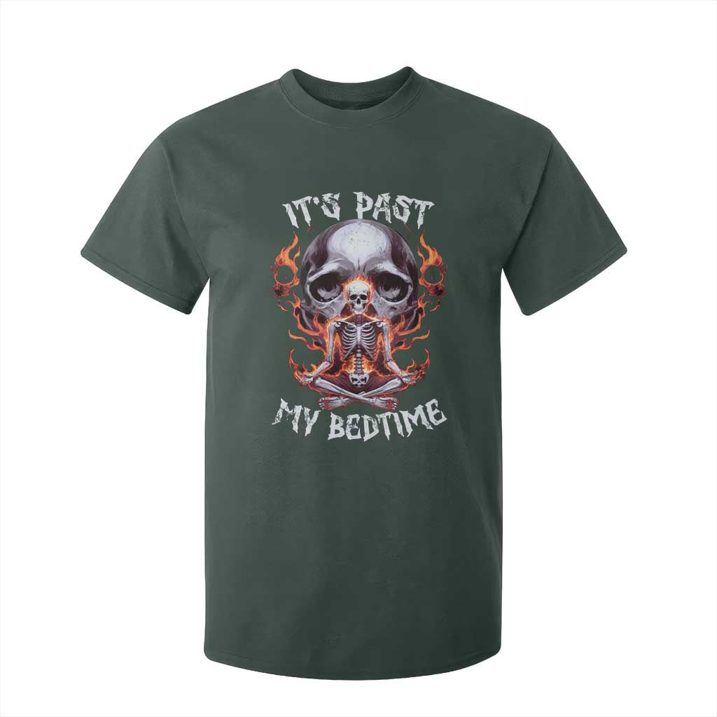 Funny Skeleton Meme T Shirt For Kid It's Past My Bedtime TS09 Dark Forest Green Print Your Wear