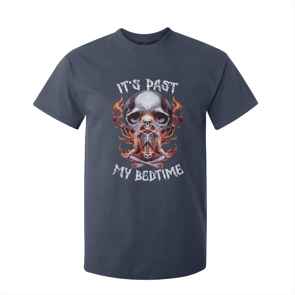 Funny Skeleton Meme T Shirt For Kid It's Past My Bedtime TS09 Navy Print Your Wear