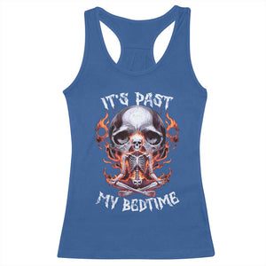 Funny Skeleton Meme Racerback Tank Top It's Past My Bedtime TS09 Royal Blue Print Your Wear
