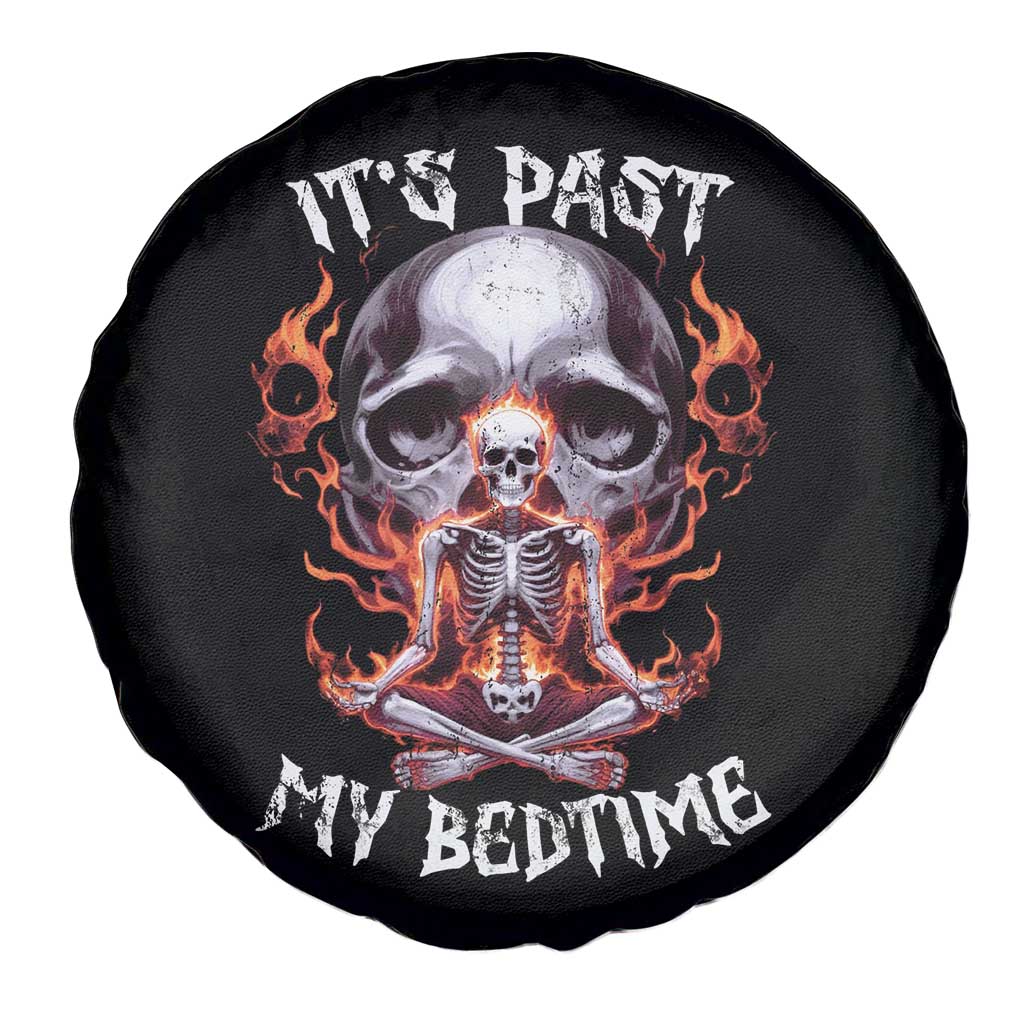 Funny Skeleton Meme Spare Tire Cover It's Past My Bedtime TS09 Print Your Wear