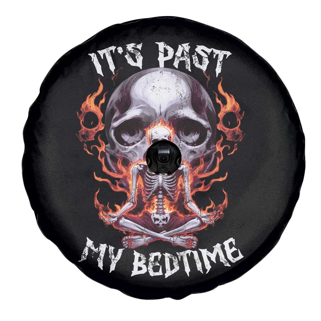 Funny Skeleton Meme Spare Tire Cover It's Past My Bedtime TS09 Print Your Wear