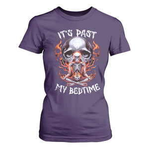 Funny Skeleton Meme T Shirt For Women It's Past My Bedtime TS09 Purple Print Your Wear