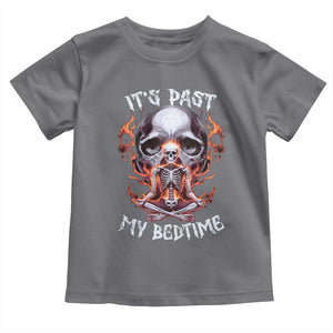 Funny Skeleton Meme Toddler T Shirt It's Past My Bedtime TS09 Charcoal Print Your Wear