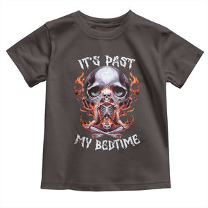 Funny Skeleton Meme Toddler T Shirt It's Past My Bedtime TS09 Dark Chocolate Print Your Wear