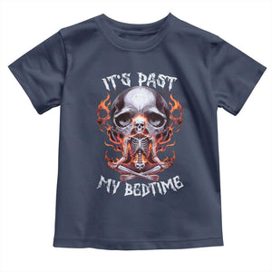 Funny Skeleton Meme Toddler T Shirt It's Past My Bedtime TS09 Navy Print Your Wear