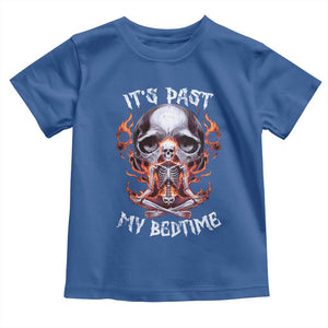 Funny Skeleton Meme Toddler T Shirt It's Past My Bedtime TS09 Royal Blue Print Your Wear