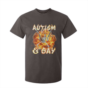 Funny Skeleton Meme T Shirt For Kid Autistic and Gay TS09 Dark Chocolate Print Your Wear