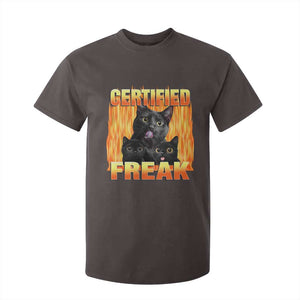 Funny Cat Meme T Shirt For Kid Certified Freak TS09 Dark Chocolate Print Your Wear