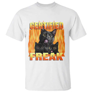 Funny Cat Meme T Shirt Certified Freak TS09 White Print Your Wear