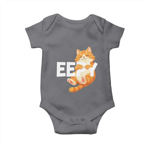 Funny Cat Meme Baby Onesie Eepy Cat Silly Sleepy Cat TS09 Charcoal Print Your Wear