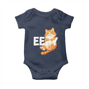 Funny Cat Meme Baby Onesie Eepy Cat Silly Sleepy Cat TS09 Navy Print Your Wear