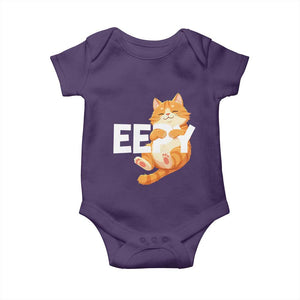 Funny Cat Meme Baby Onesie Eepy Cat Silly Sleepy Cat TS09 Purple Print Your Wear