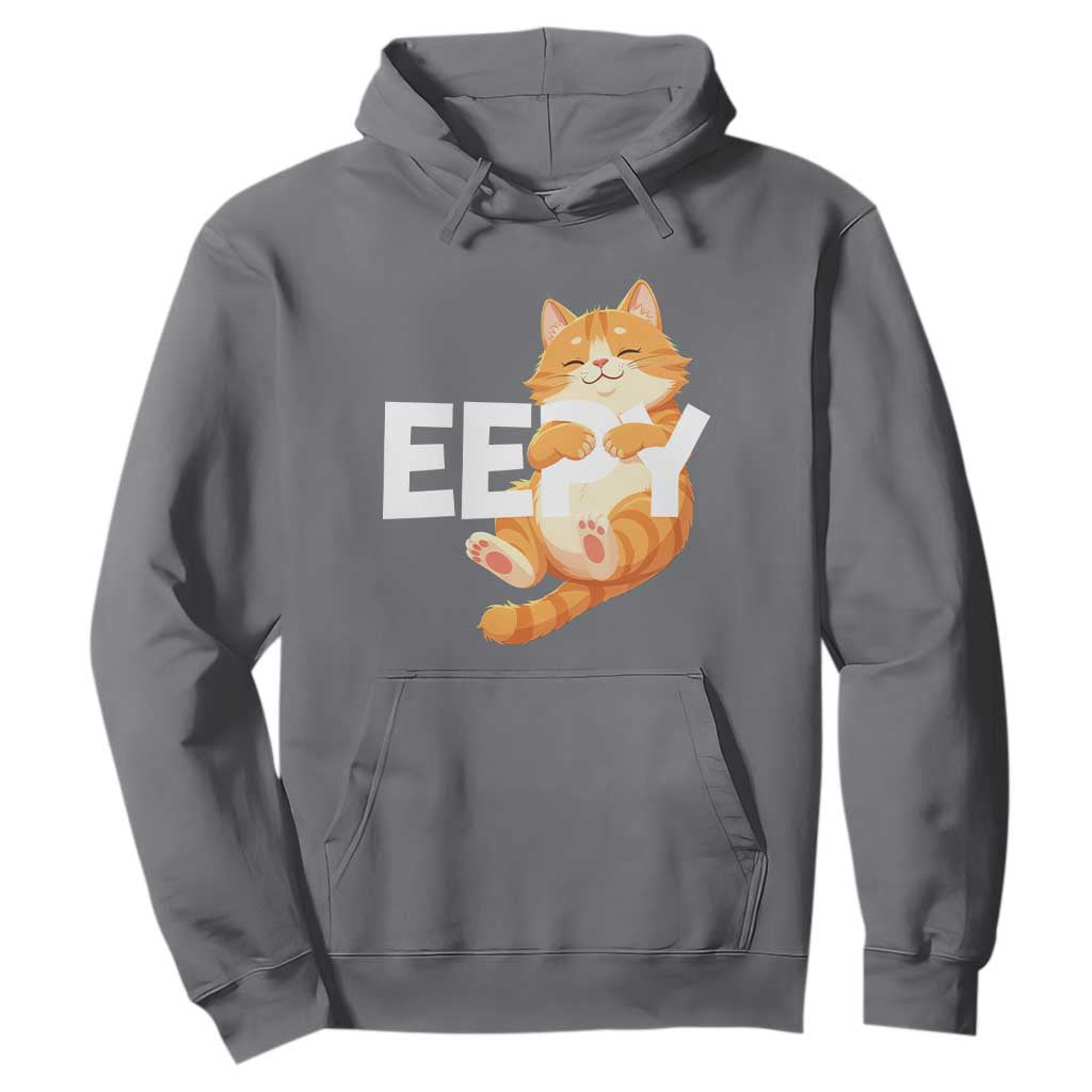 Funny Cat Meme Hoodie Eepy Cat Silly Sleepy Cat TS09 Charcoal Print Your Wear
