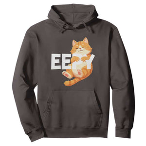 Funny Cat Meme Hoodie Eepy Cat Silly Sleepy Cat TS09 Dark Chocolate Print Your Wear